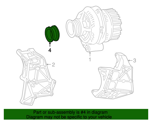 111155041564 Alternator Pulley 19901999 MercedesBenz Mercedes
