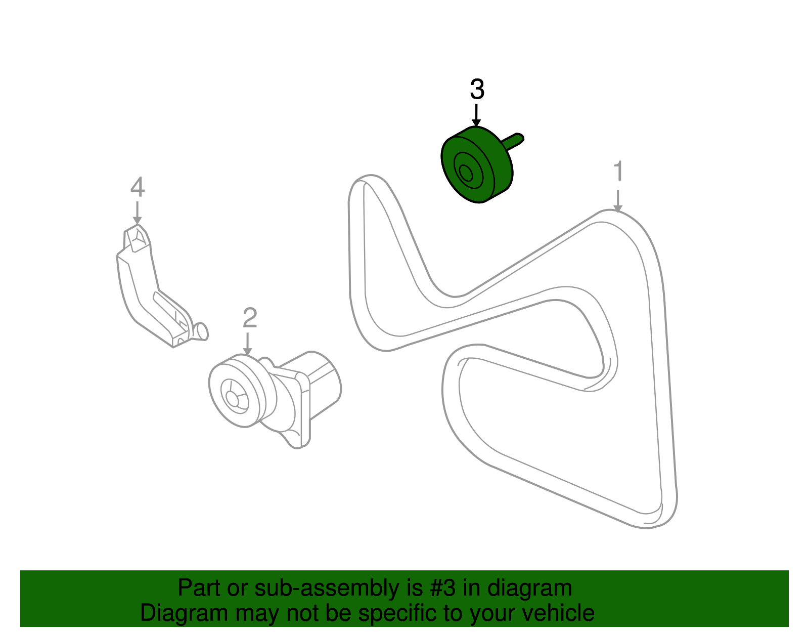 Motorcraft™ Accessory Drive Belt Idler Pulley - Ford (YS-301)