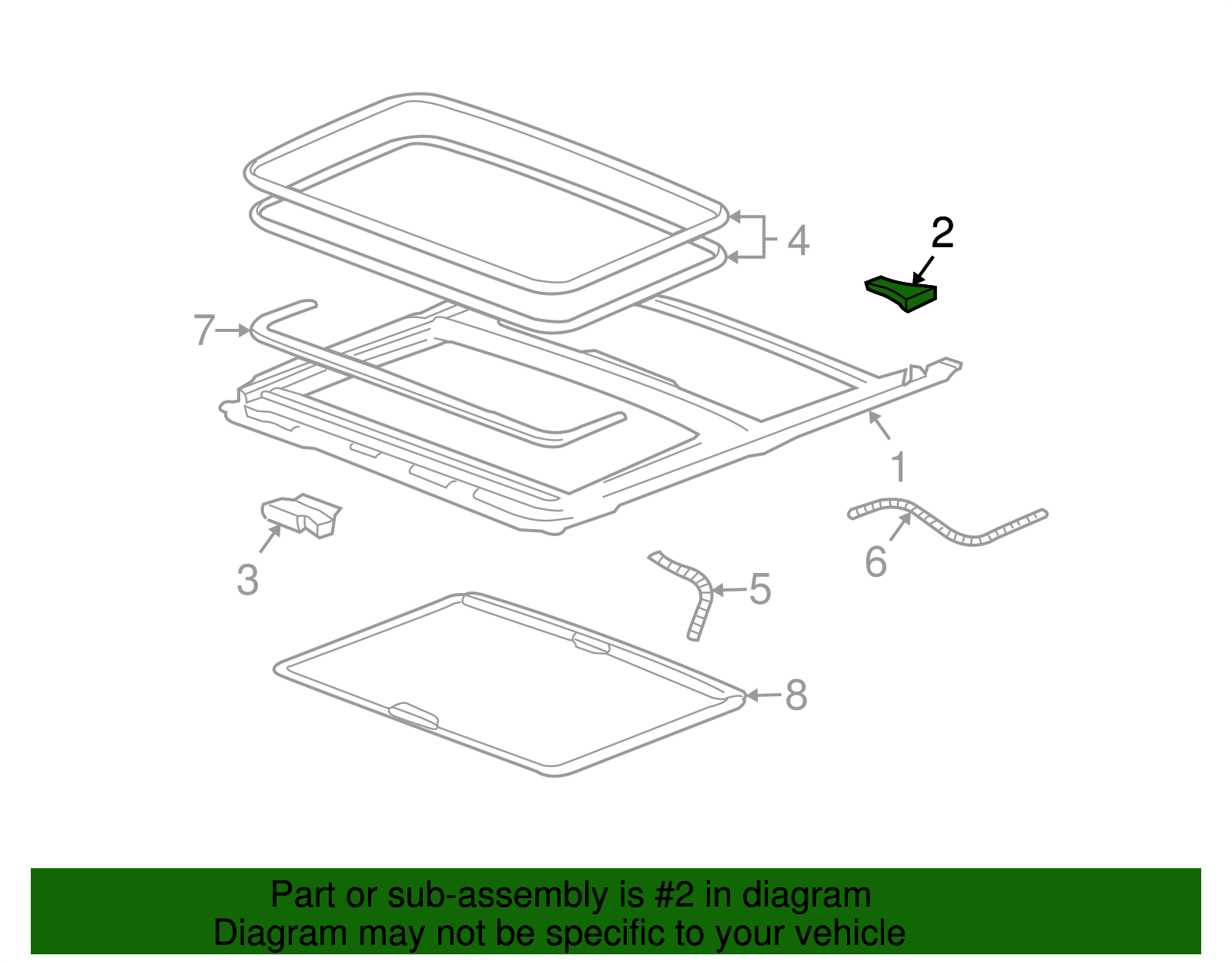 Bracket-Sun Roof Mdl - GM (15172448)