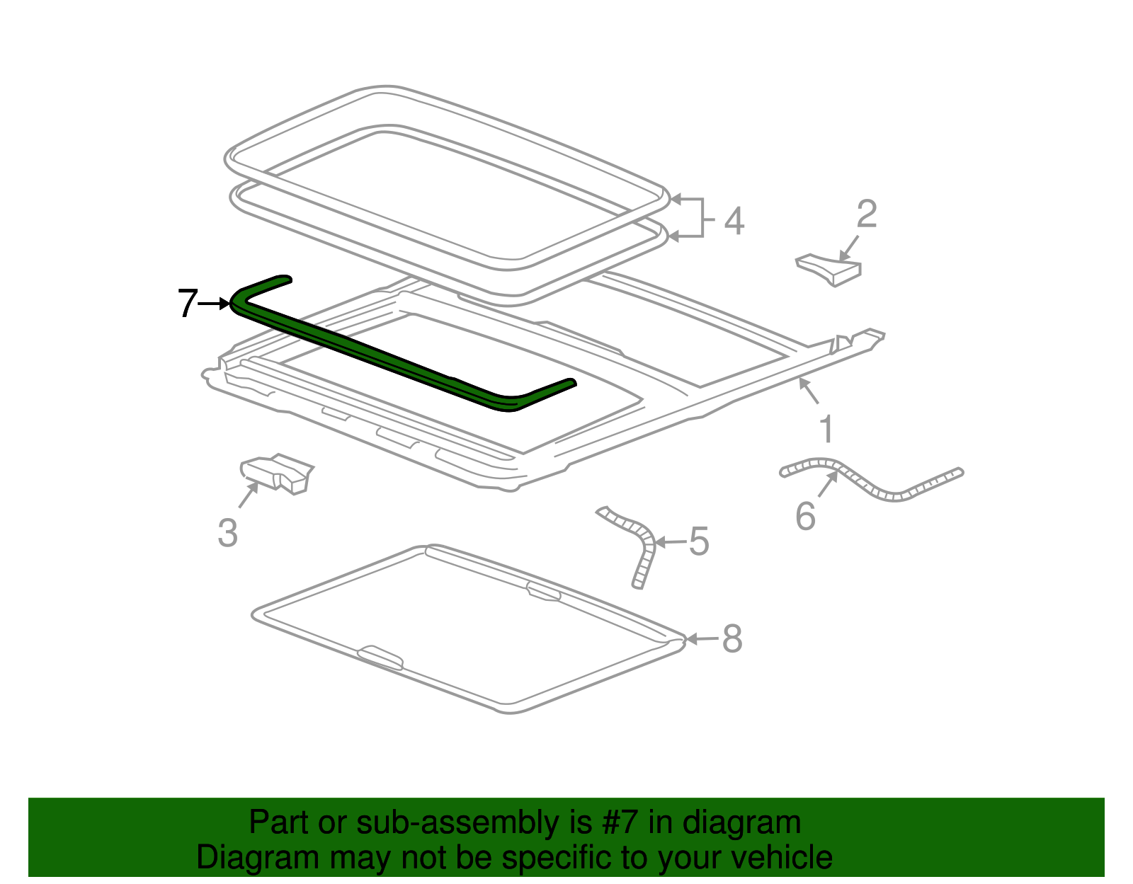 Deflector, Sun Roof Air - GM (15174963)