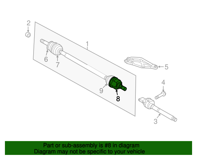 49535D7850 Cv Joints 20172022 Kia Sportage Kia.Parts Store