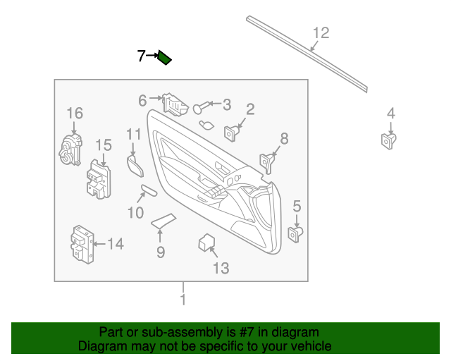 Exterior Genuine Hyundai 82651-2H000-M8S Door Handle Assembly