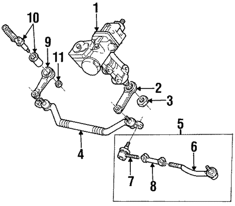 Rod Kit, Strg Lnkg Inner Tie - GM (93169287)