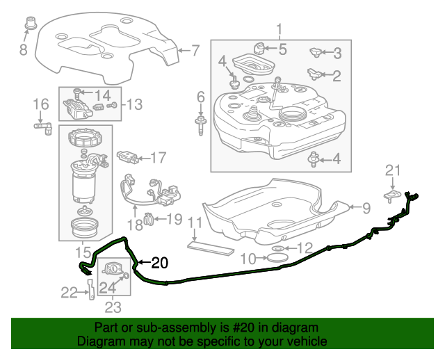 20142015 Chevrolet Cruze Diesel Emissions Fluid (DEF) Exhaust Front