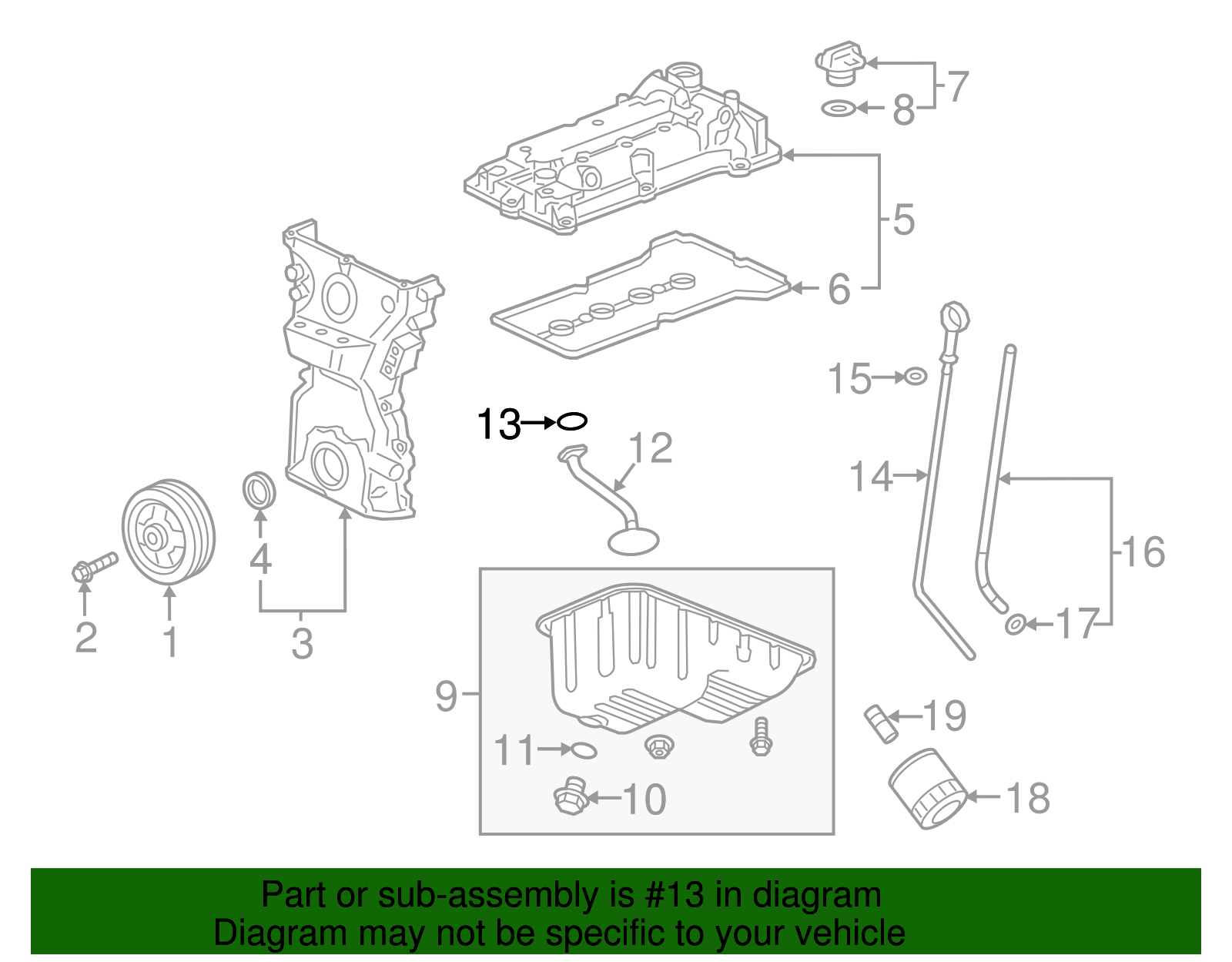 Oil Pump Seal - GM (96985690)