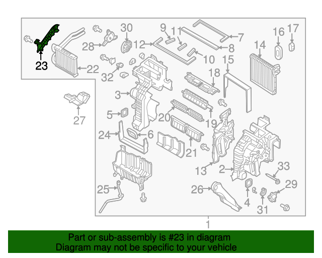 971712W000 Heater Core Cover 20132019 Hyundai World OEM Parts