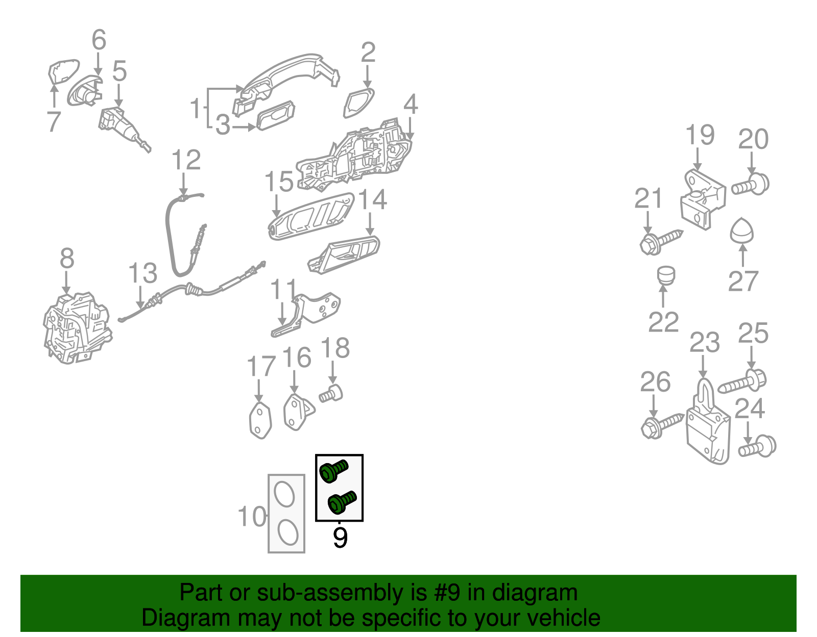 2006-2017 Volkswagen Lock Screw WHT-000-517 | VW Direct Parts