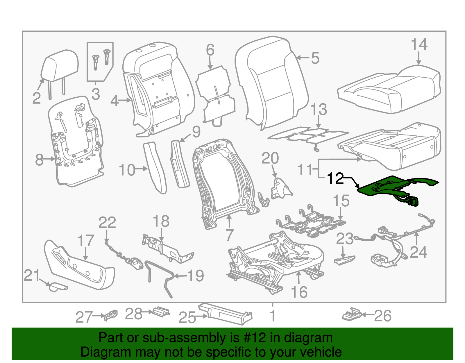 Airbag Front Passenger Presence Module - GM (84381565)