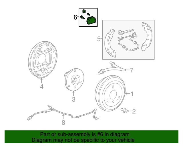 4514200518 Wheel Cylinder 20082016 Smart Fortwo MercedesBenz USA