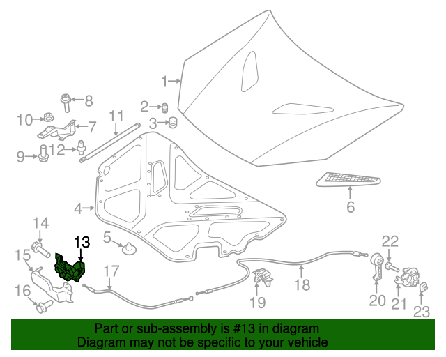 20132016 Hyundai Genesis Coupe Latch 811302M510 OEM Parts Online