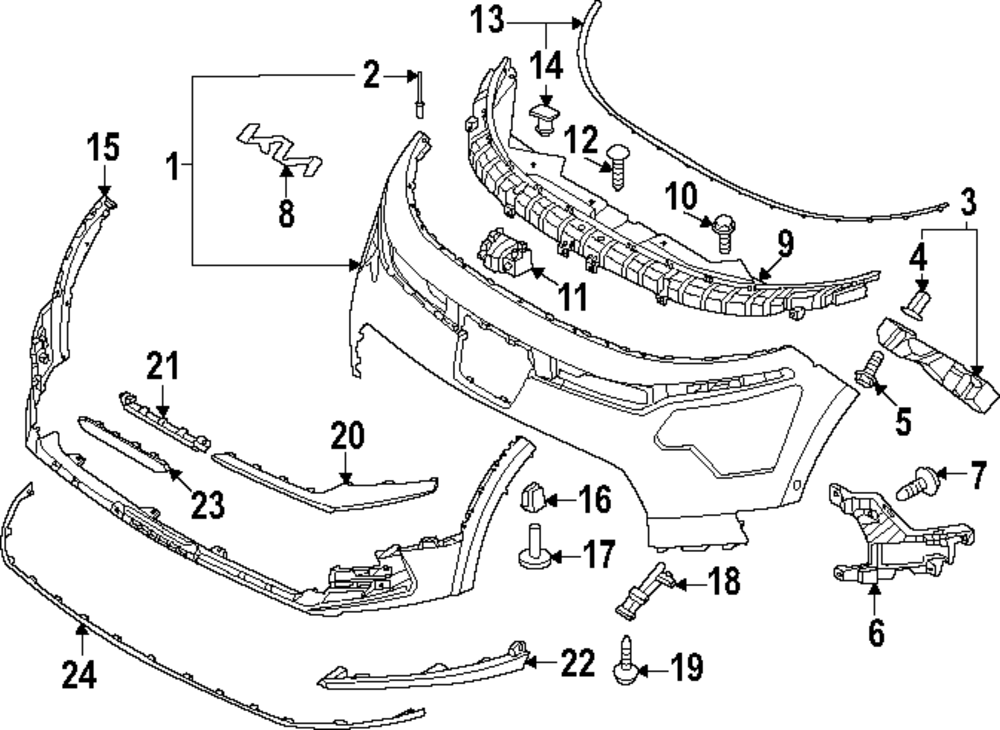 86597AO000 Lower Molding 20232025 Kia Niro EV Kia.Parts