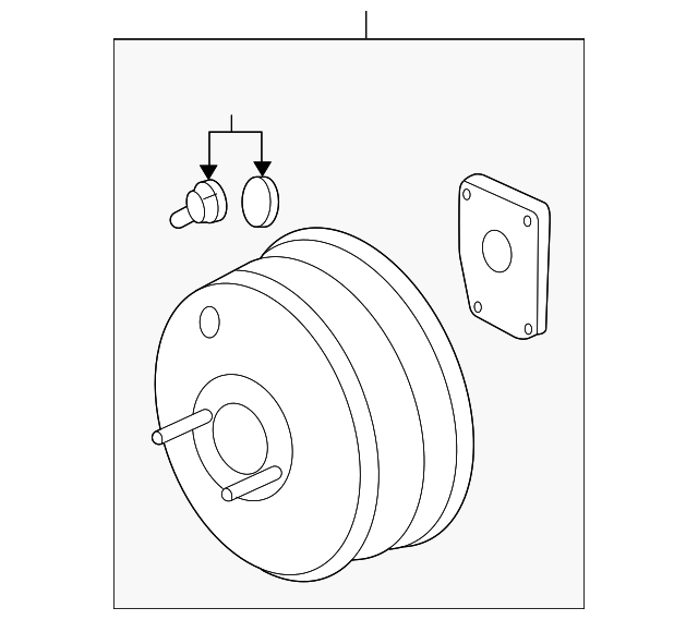 20072010 GM Power Brake Booster Assembly 15835854 GM