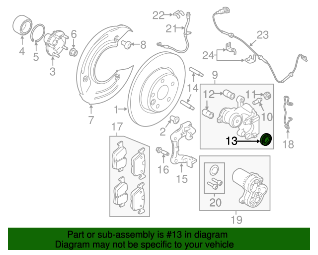 Genuine OEM Disc Brake Caliper Piston Boot Part# LR090705 Fits  