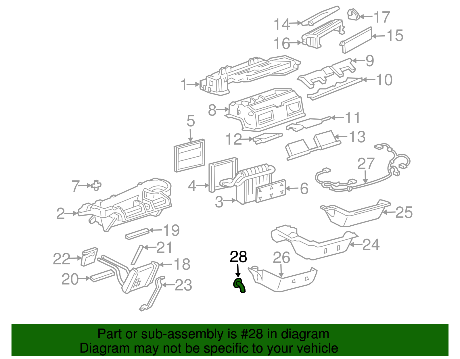Drain Tube - Buick (25723079)