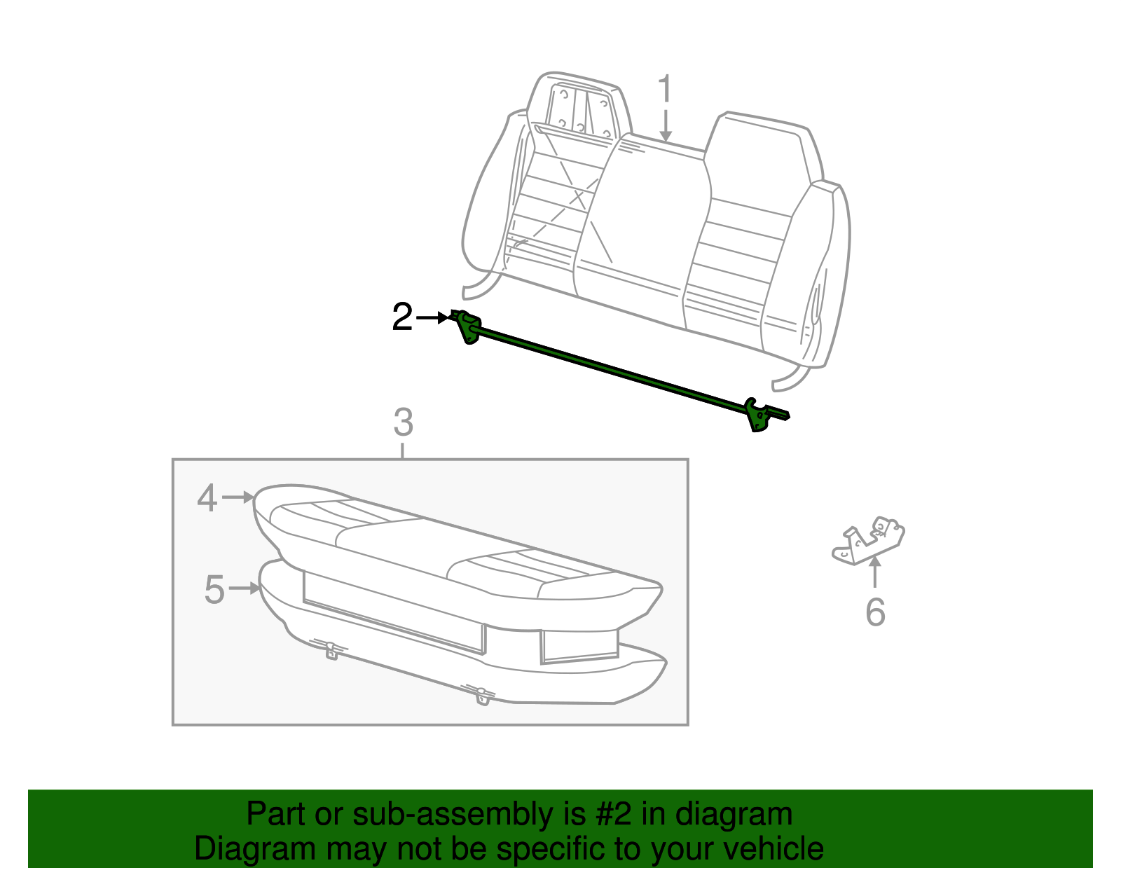 Folding Seat Latch - GM (93323101)