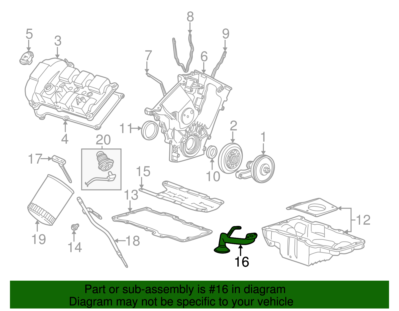 Oil Pump - Ford (XW4Z-6600-DA)