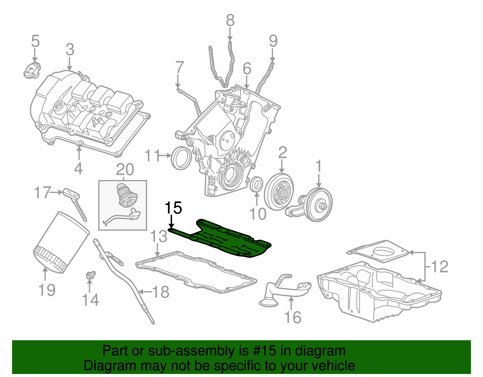 Baffle Plate - Ford (YL8Z-6687-AA)