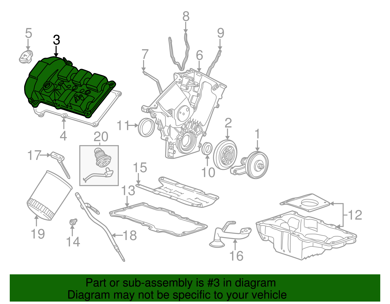 Valve Cover - Ford (YL8Z-6582-CA)