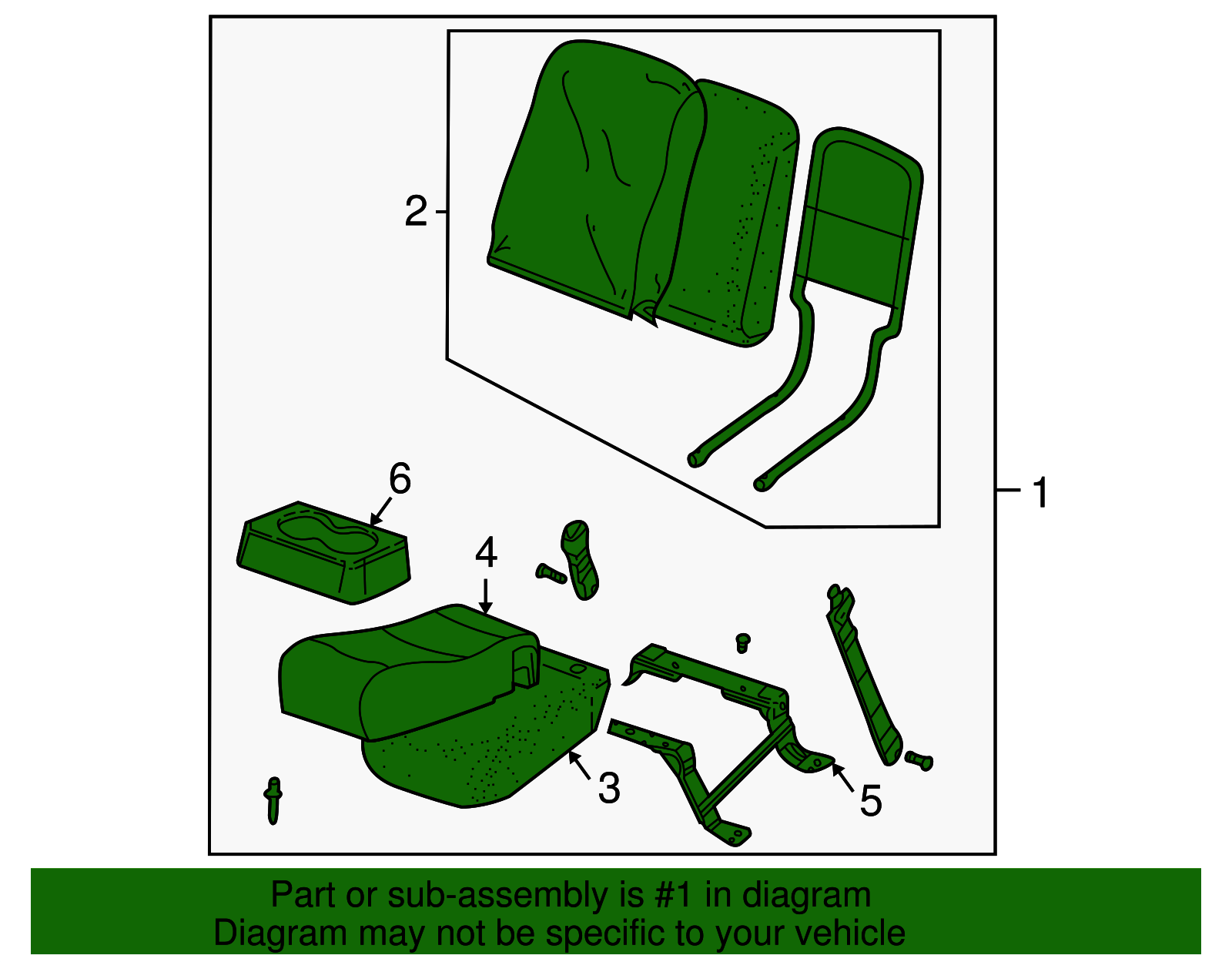 Seat Assembly - GM (88942342)