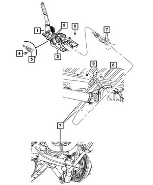 Mopar Parking Brake Lever Kit – Front, For Jeep Wrangler 2007-2009, OEM 59795ZN, 12 Month Warranty