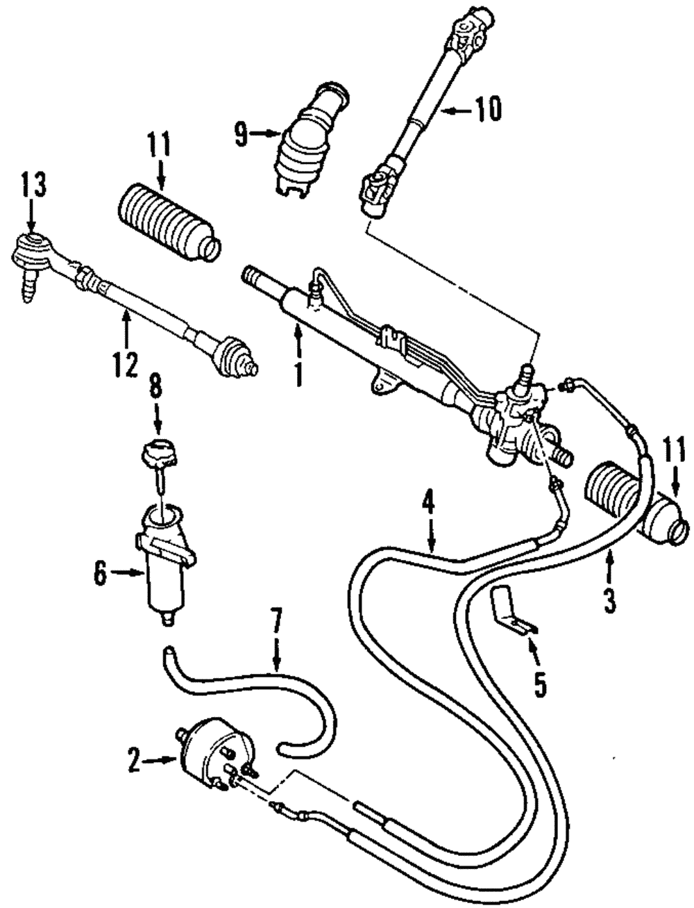 Power Steering Return Hose - Volkswagen (812-422-891-C)