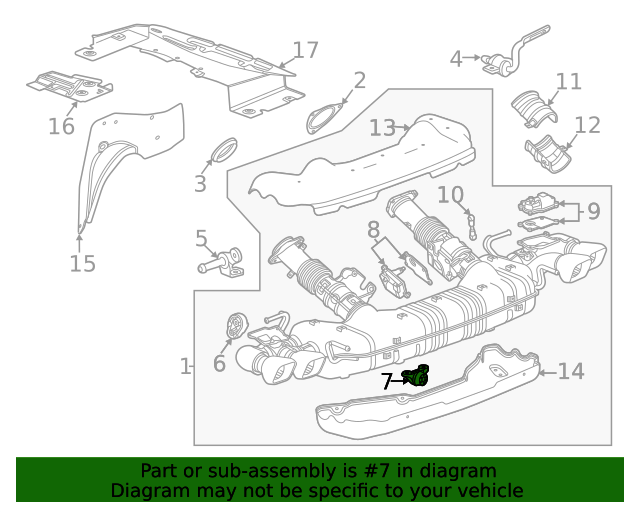 Rear Exhaust Muffler Insulator 85530689 | OEM Parts Online