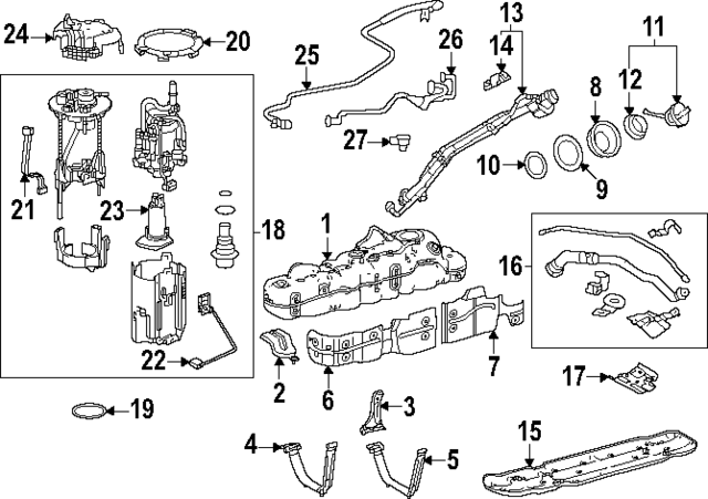 2023-2024 Toyota Sequoia Fuel Tank 77001-0C130 | Toyota Parts Center