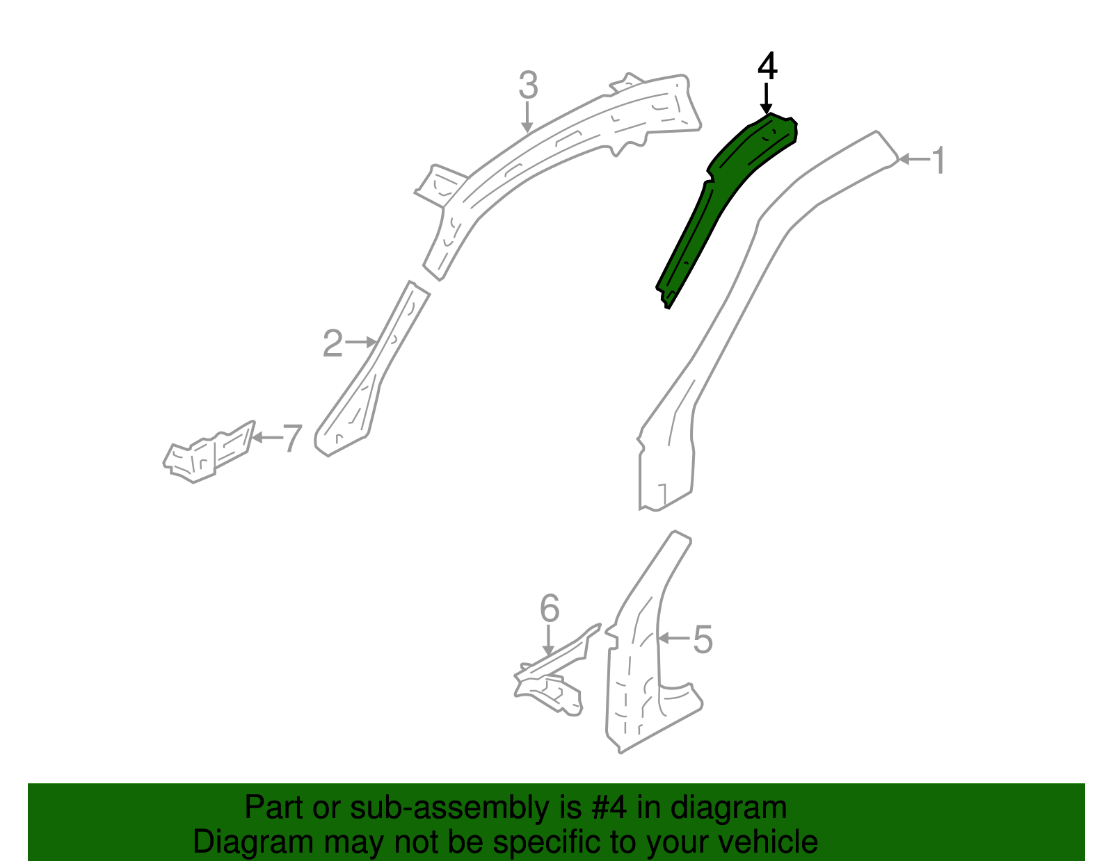 Hinge Pillar Reinforced - Scion (SU003-01262)