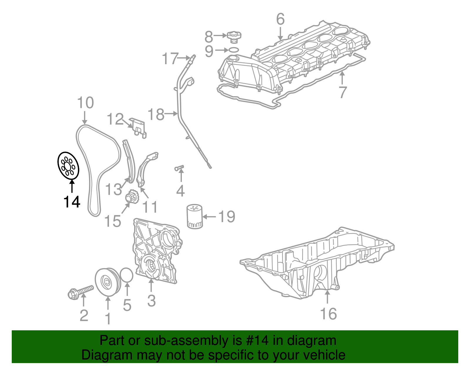 Camshaft Sprocket - GM (24100362)