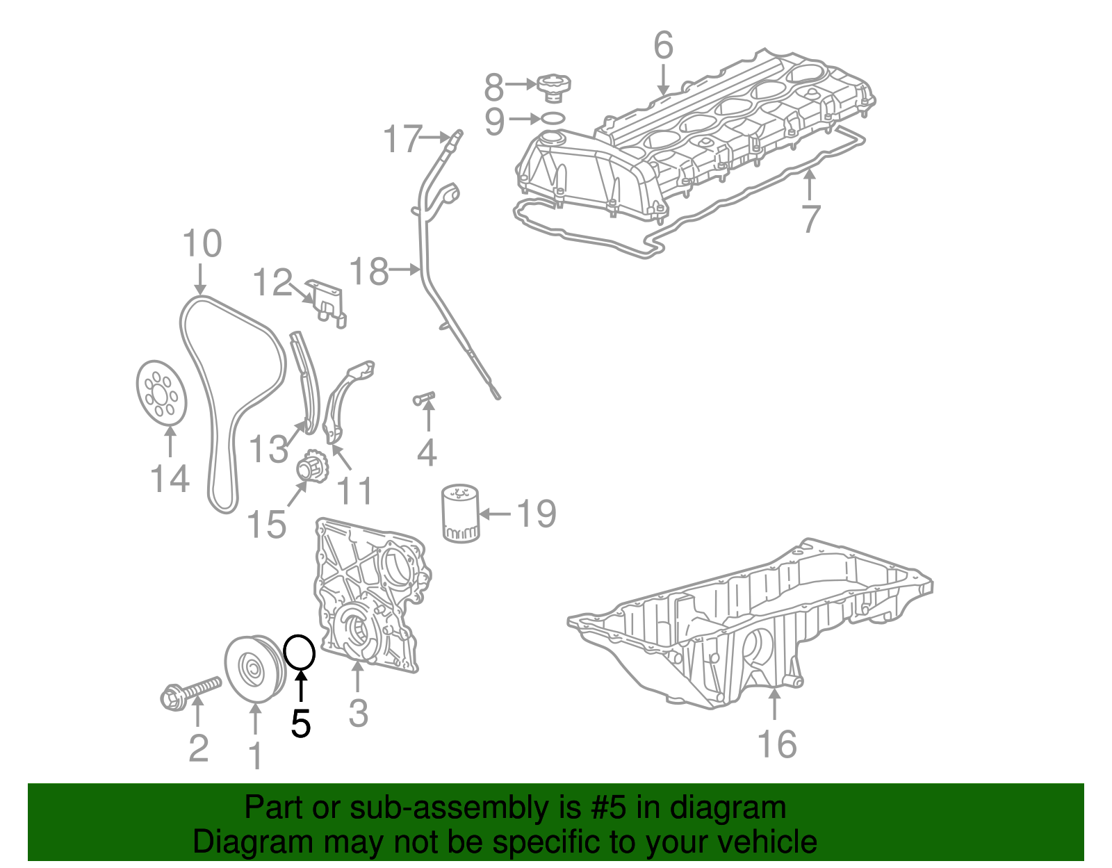 Front Crankshaft Oil Seal Kit - GM (89017622)