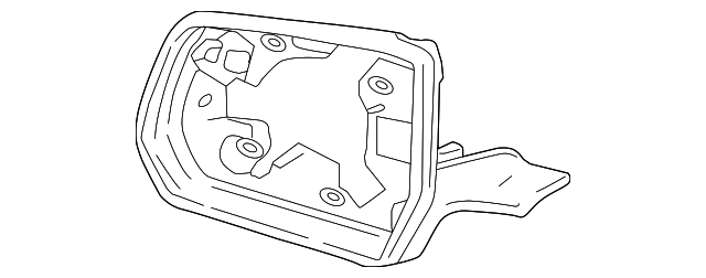 Passenger Side Door Mirror Trim Ring - GM (84443081)