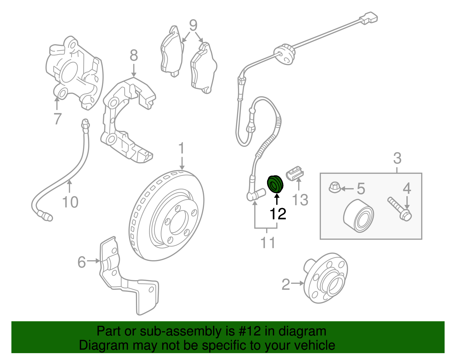 Speed Sensor Cup - Volkswagen (893-927-809)