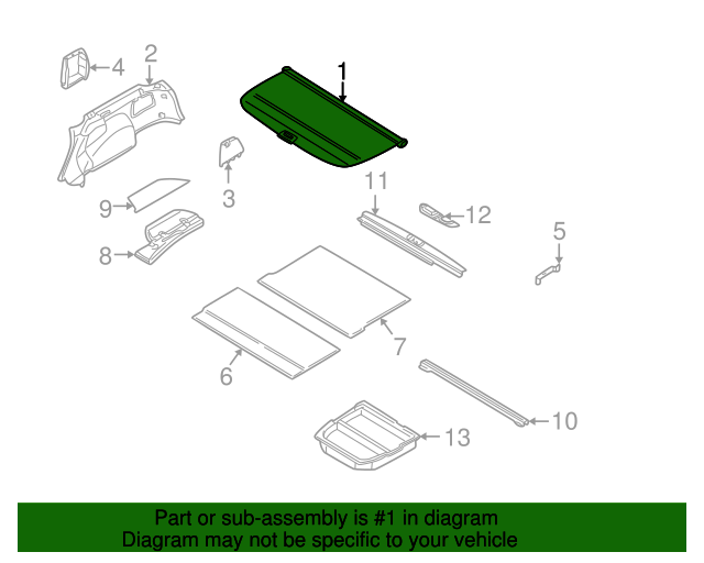 20002004 Subaru Tonneau Cover 65550AE01BDG