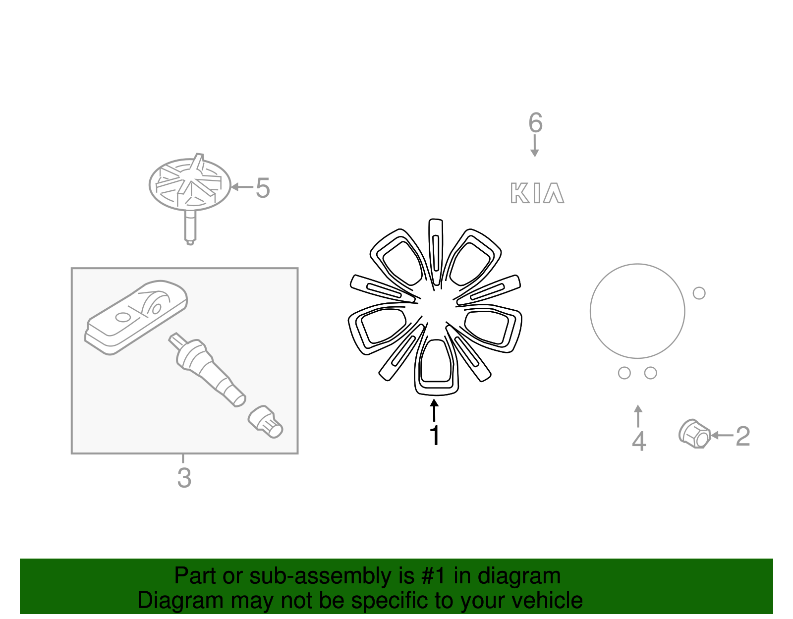 2014-2016 Kia Wheel, Alloy 52910-B2200 | OEM Parts Online