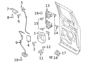 HC3Z-28264A00-B - Upper Latch 2017-2022 Ford | Group 1 Auto Parts