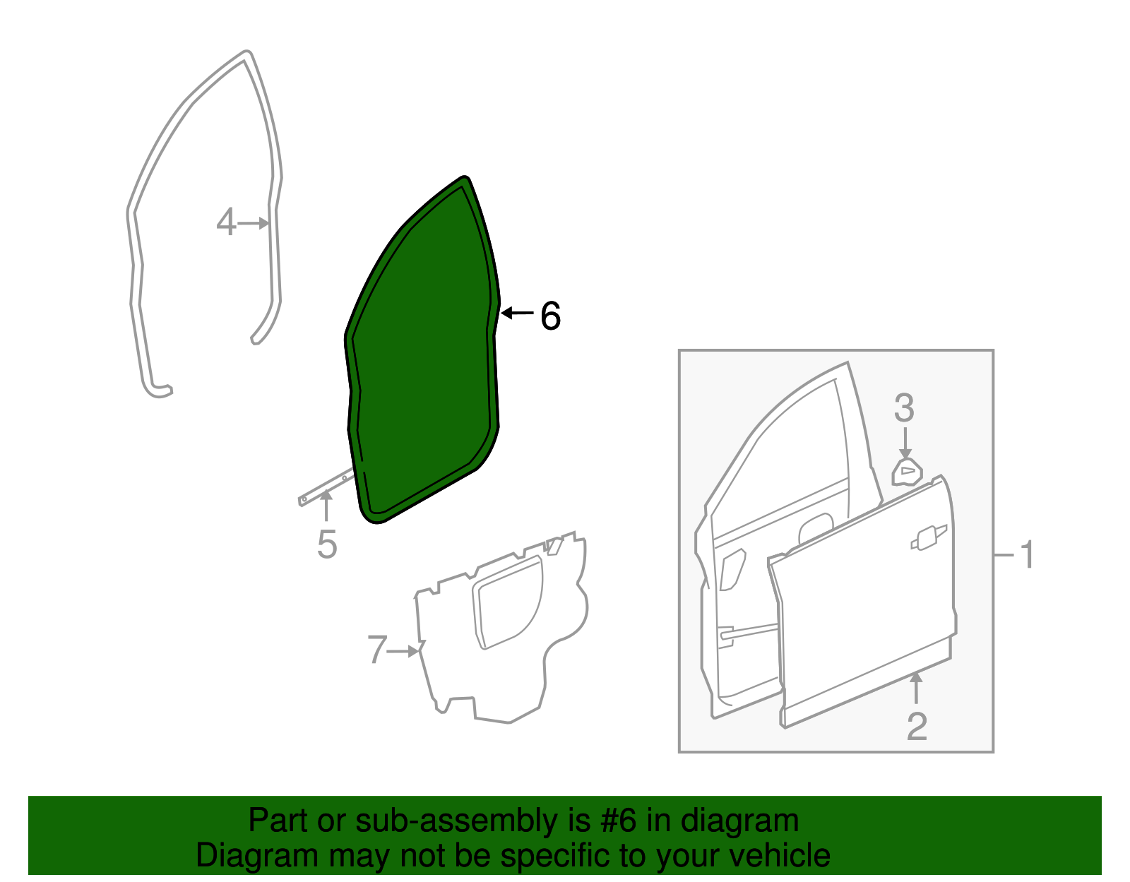 Weatherstrip - GM (96832695)