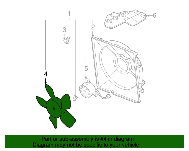 K999400602 Cooling Fan 20022004 Kia Sedona Kia.Parts Store