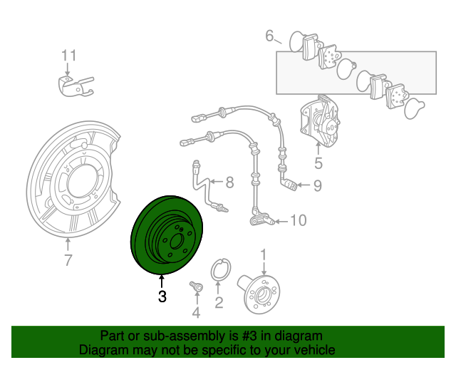 220-423-02-12-64 - Disc Brake Rotor 2000-2006 Mercedes-Benz 