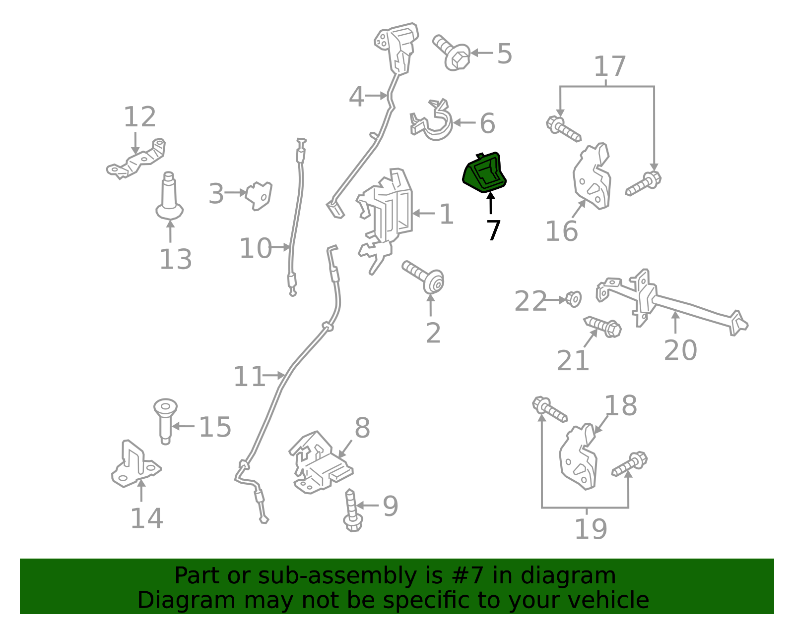 AB3Z-21243B42-A - Latch Cover 2019-2023 Ford Ranger | Big 3 Auto Parts