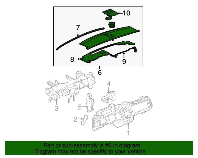 25919467 GM Dashboard Panel GM Parts Store