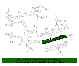 463-492-40-00 - Exhaust Muffler Heat Shield 2019-2023 Mercedes-Benz ...