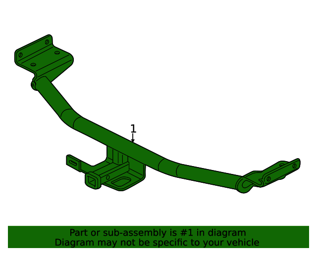 20162022 Hyundai Tow Hitch Ball Mount Kit D3F61AU400 QuirkParts