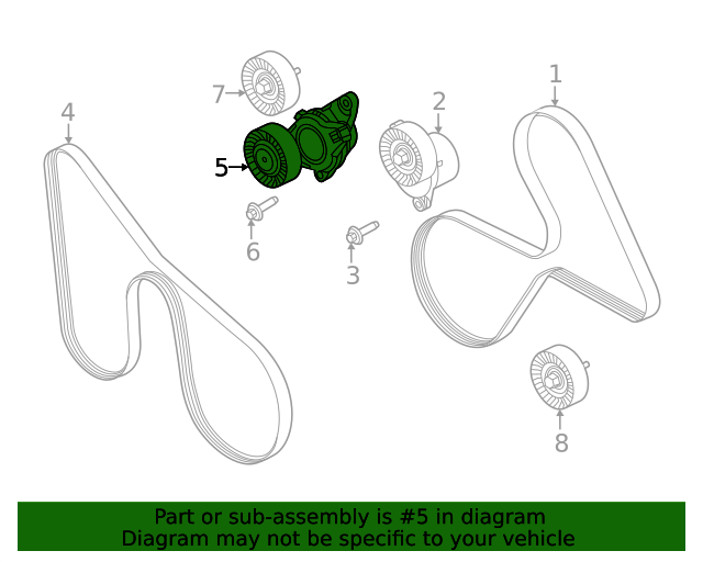 20212023 Ford F150 Belt Tensioner ML3Z6A228B Blue Springs Ford Parts