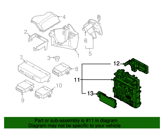 61148384629 20032008 BMW Z4 Fuse Box (61148384629) BMW of