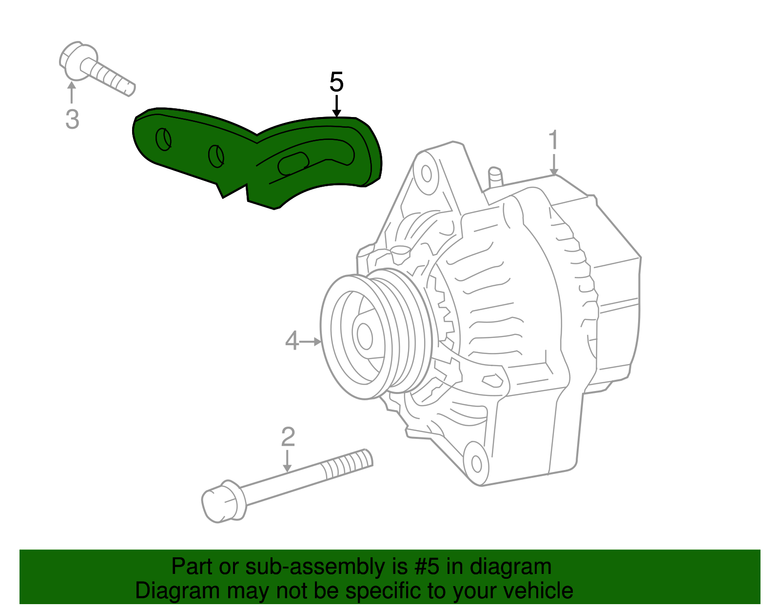 Alternator Adjusting Bracket - Scion (16381-21030)