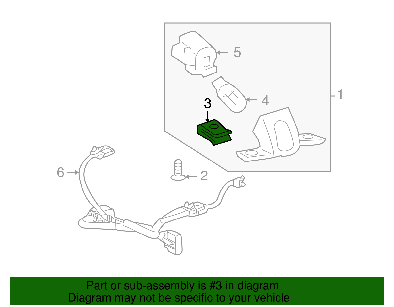 Nut, Rear License Plt Lp Molding - GM (89025301)