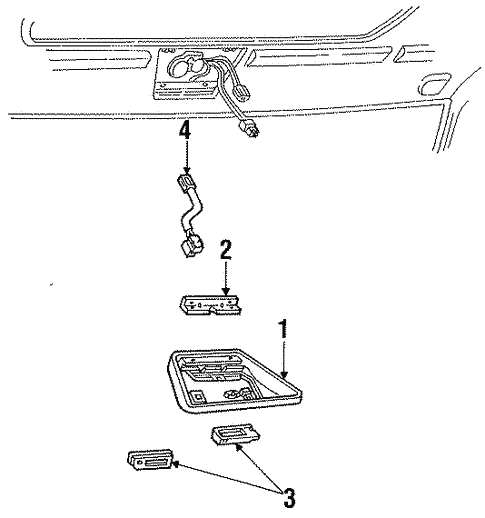 Overhead Console for 1992 Ford Taurus #0