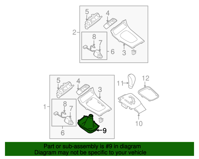 20052006 Subaru Shift Indicator 92123AG03B