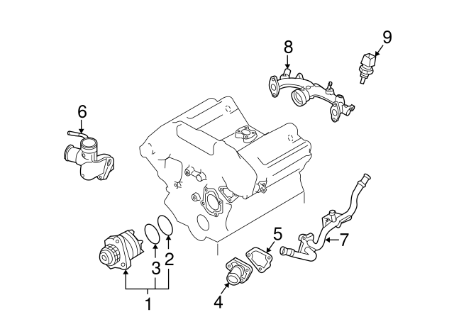Genuine Nissan Thermostat Housing 21200-JK20A