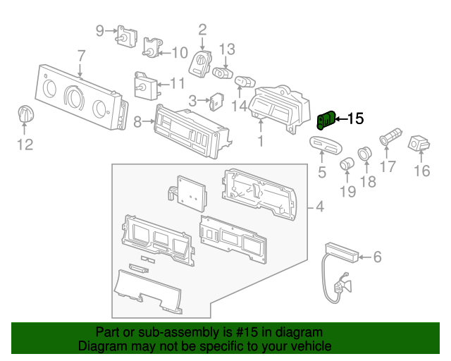 20012011 Ford Defroster Switch 7W7Z18C621A QuirkParts